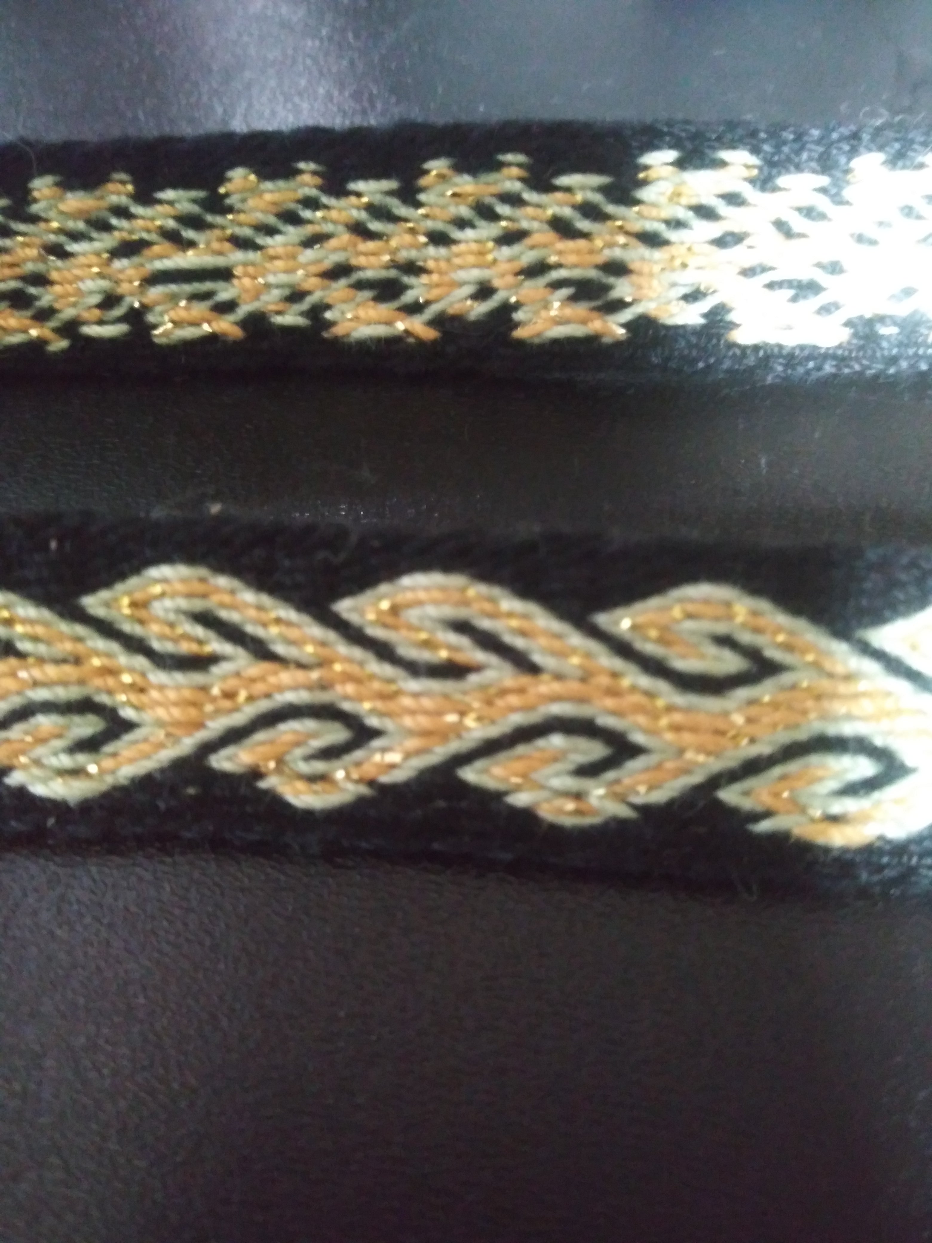 Threaded-in Card Woven Band