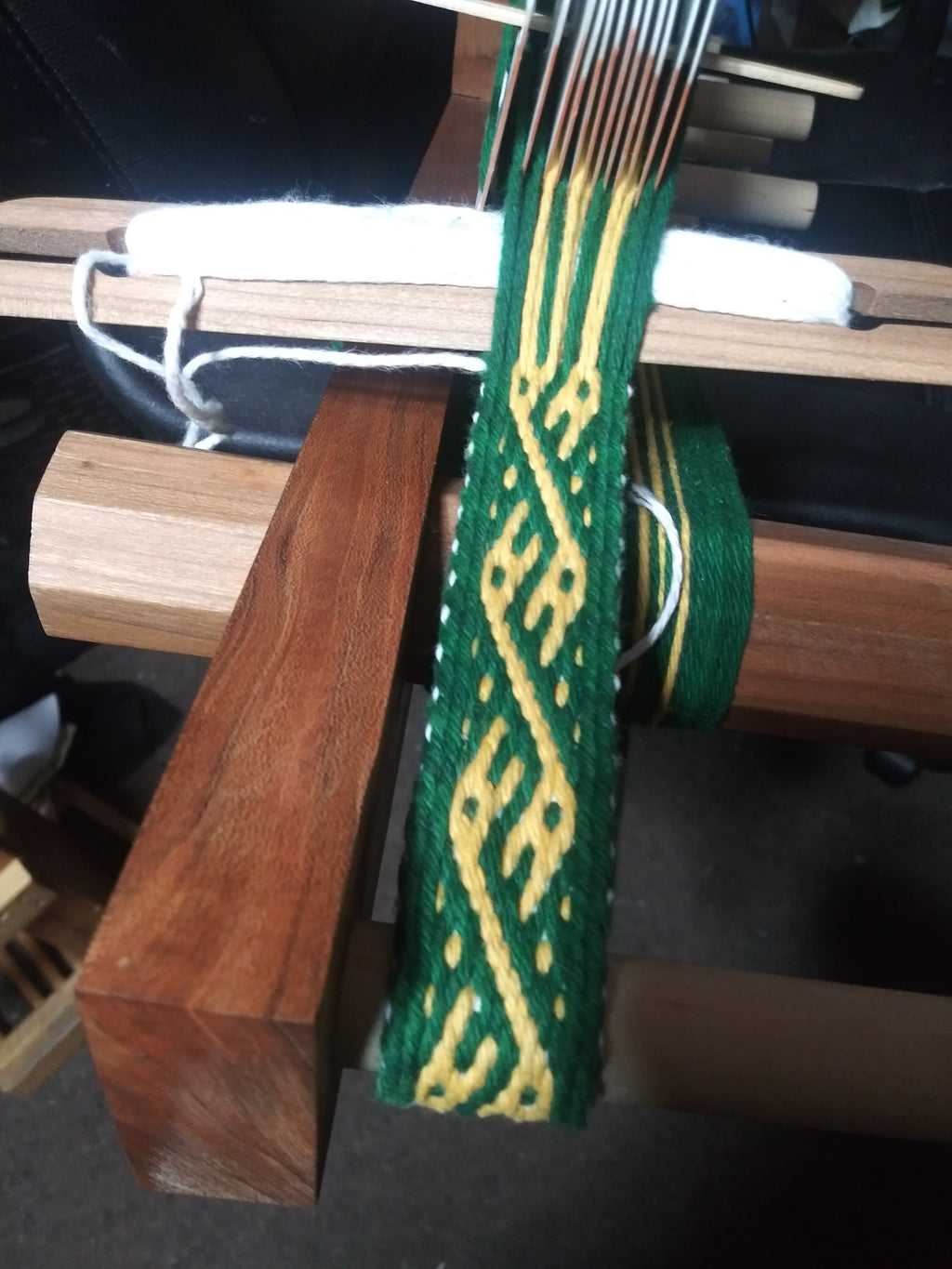 Threaded-in Card Woven Band