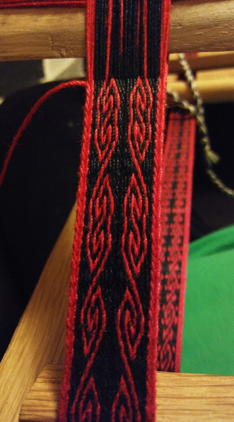 Threaded-in Card Woven Band