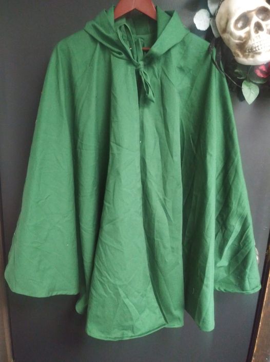 Unlined Twill Cloak, Full Circle, No Trim